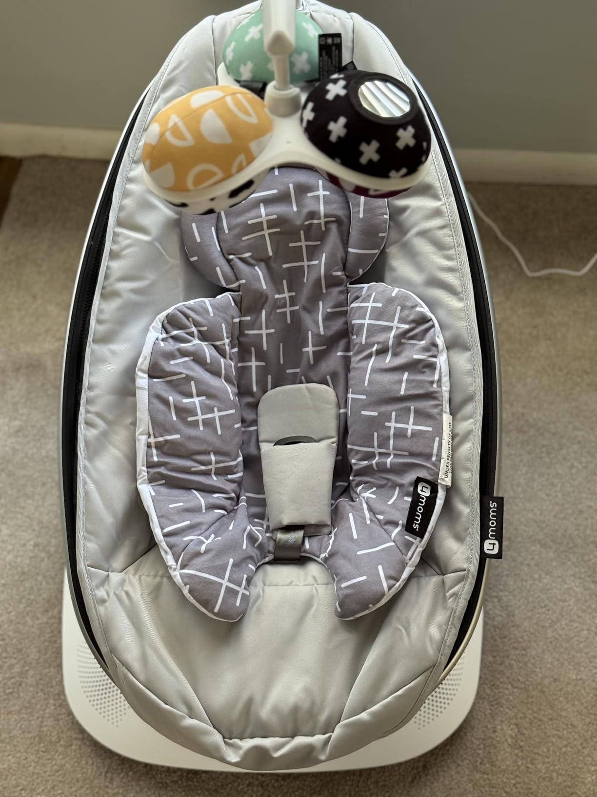 4moms MamaRoo Multi-Motion Baby Swing, Bluetooth Enabled with 5 Unique Motions, Birch customer photo 2