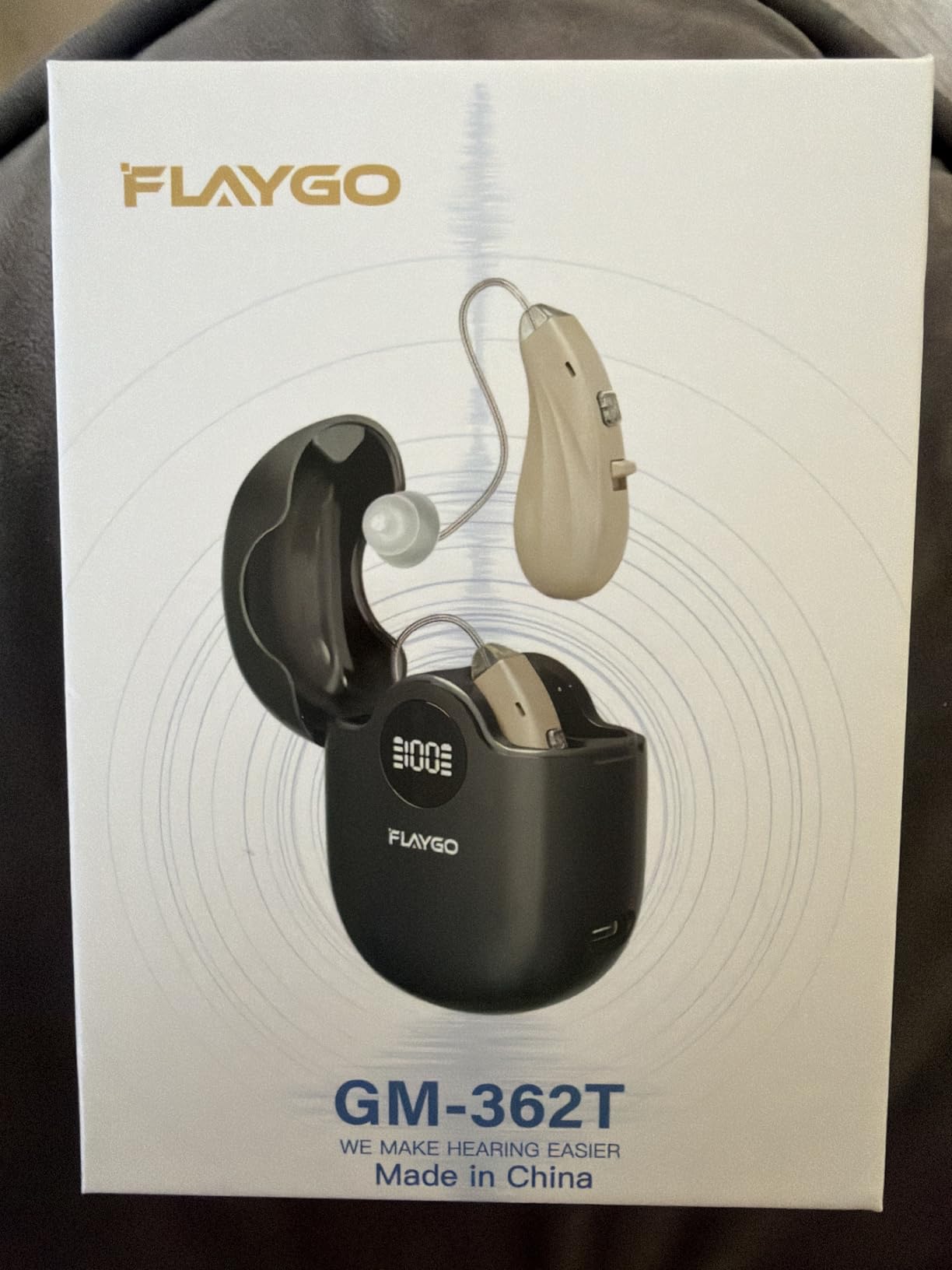 Hearing Aids for Seniors, OTC Hearing Aids for People with Hearing Loss, Sound Quality Restoration, Intelligent Noise Reduction, Standby 80h, One-Button Operation, Comfortable Wearing,Beige customer photo 1
