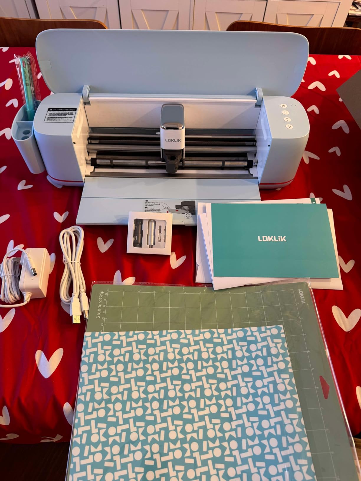 LOKLiK Cutting Machine 2 by HTVRONT - 5 in 1 Vinyl Cutter Machine with 5X Cutting Force, Cuts 100+ Materials, AI Painting, 13'' Smart Die Cutting Machine customer photo 2