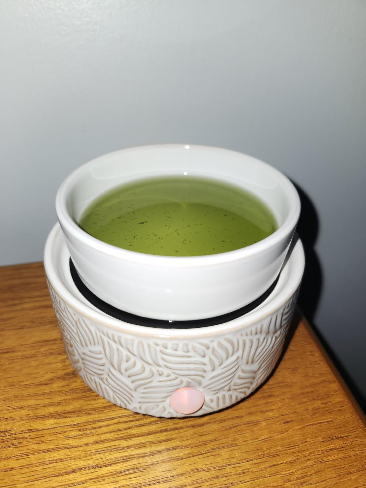 Electric Wax Melt Warmer 4-in-1 Candle Warmer for Scented Wax Melter Cute Ceramic Fragrance Wax Burner for Home Office Bedroom Deco Gift for Women White customer photo 2