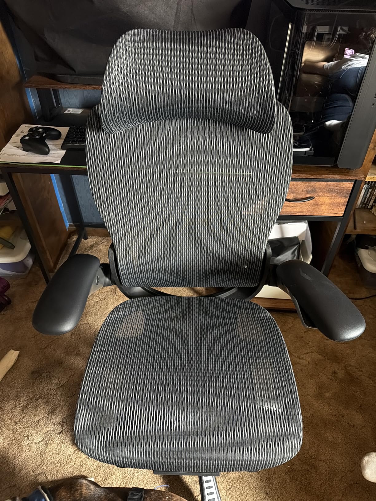 ELABEST X100 Ergonomic Mesh Office Chair with Footrest, Big and Tall Hone Desk Chair with 5D Flip-Up Arms, Adjustable 3D Lumbar Support, Gaming & Executive Computer Chairs customer photo 2