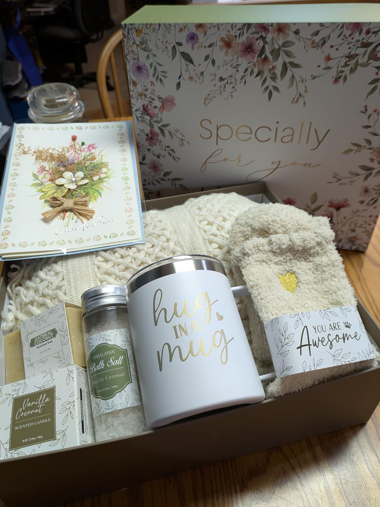 Self Care Gifts for Women Get Well Soon Gifts, Birthday Gifts for Women Care Package, Sympathy Gift Baskets Spa Gifts Thinking of You Inspirational Easter Gifts for Her Mom Sister Wife Girlfriend customer photo 1