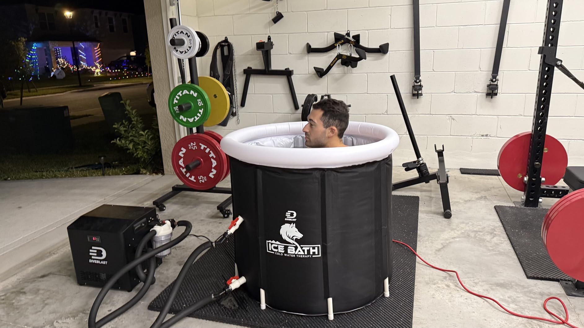 Cold Plunge Tub With Water Chiller, Pump and Filter - Low Consumption 2/3 HP Cold Plunge Chiller - Cools Water Down to 39F customer photo 2