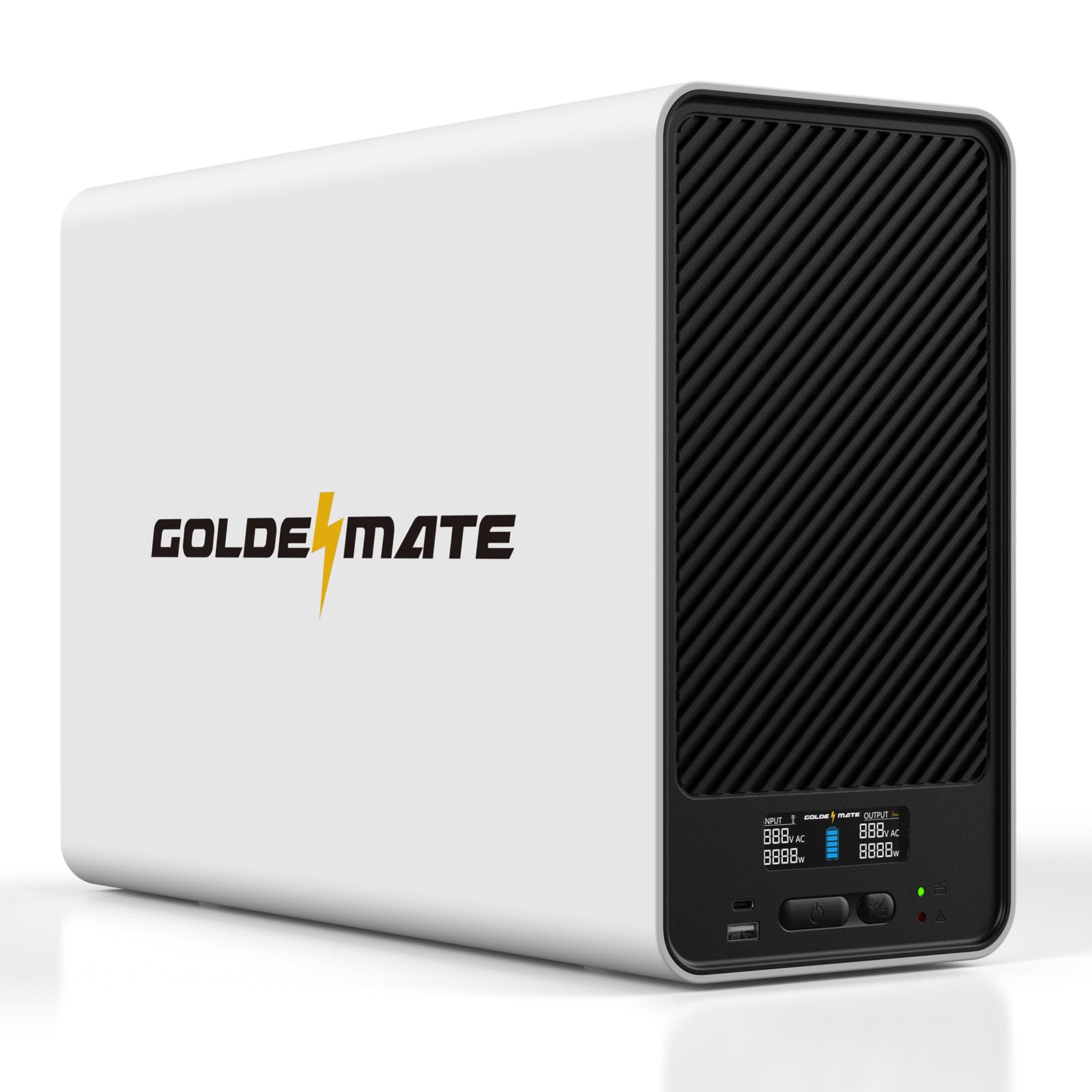 GOLDENMATE 1500VA/1200W Lithium UPS Battery Backup and Surge Protector, Backup Battery Power Supply with LiFePO4 Batteries(296Wh), AVR, Line Interactive Sinewave UPS System, 8 Outlets, LCD Display customer photo 1