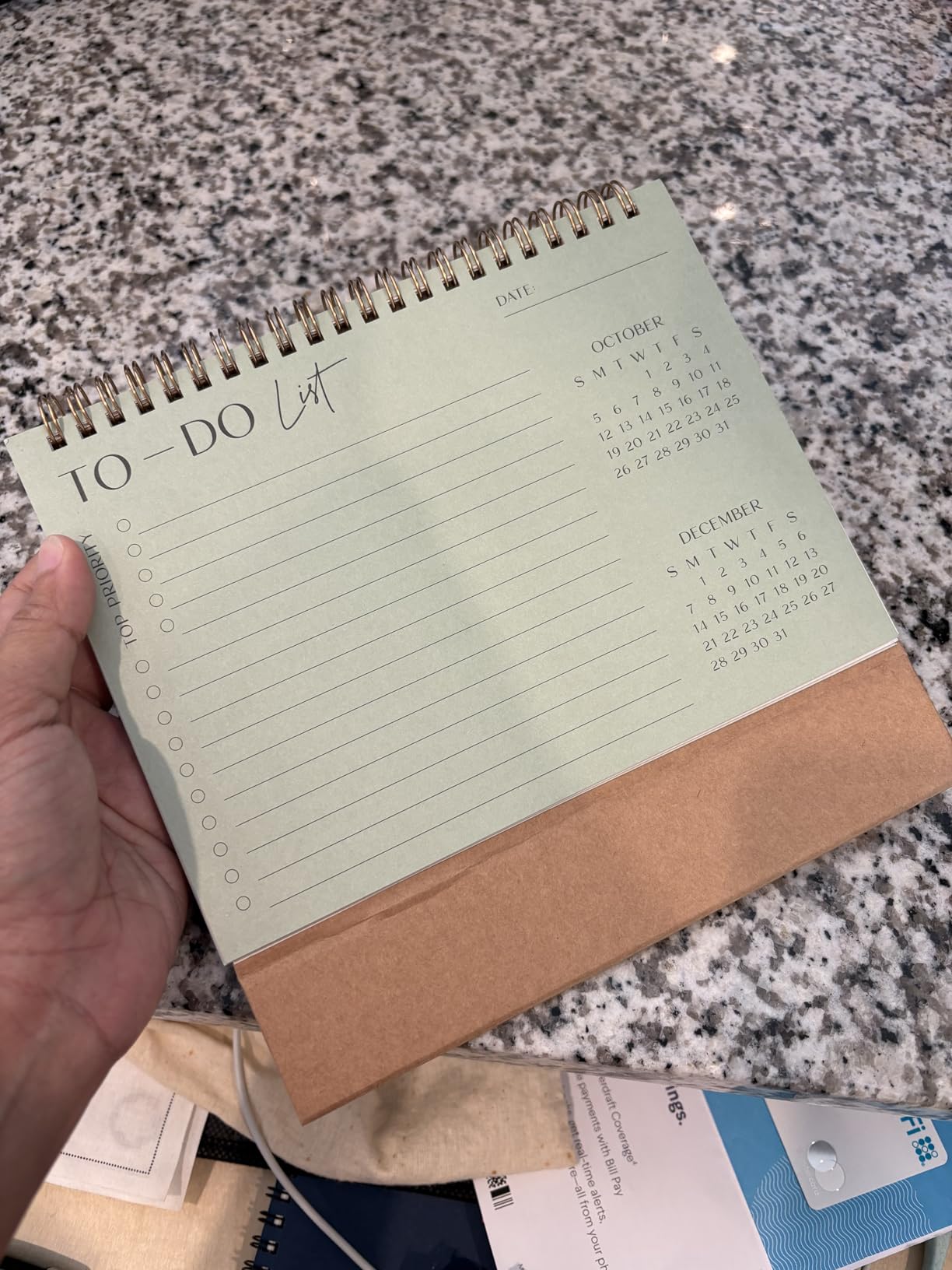 Aesthetic Desk Calendar 2026 - Runs until December 2026 - Beautiful Small Flip Desktop Calendar for Easy Organizing customer photo 1