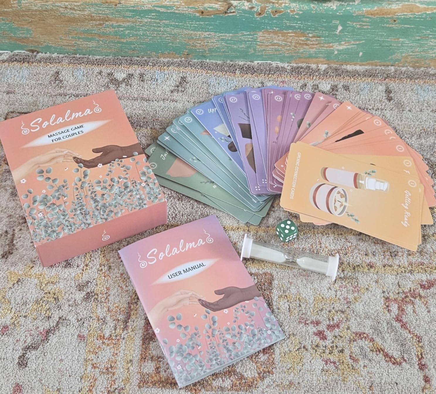 Solalma Massage Game for Couples with Fun Surprise Cards | Intimacy Card Game for Mindful Date Night Ideas to Reconnect with Spouse | Couples Massage at Home Kit | Anniversary & Wellness Gifts for Her customer photo 2
