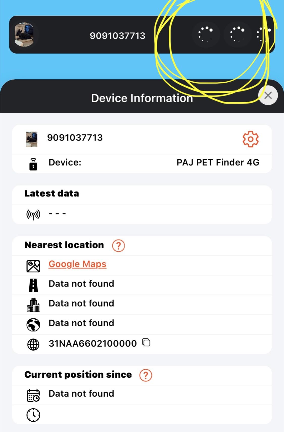PAJ GPS Dog Tracker - 4G Real-Time Tracking & Runaway Alerts - Waterproof, Long-Range, Smart App Monitor Health & Activity - Fits Any Collar, Mini Device Navigator Chip - Subscription Required - Blue customer photo 2