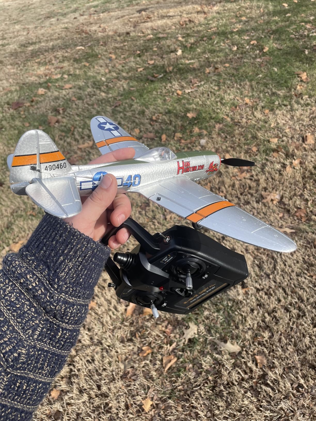 volantexrc RC Plane, 4 Channel Remote Control Airplane Fighter P40 with Aileron, 6-Axis Gyro, Aerobatics for Adults customer photo 2