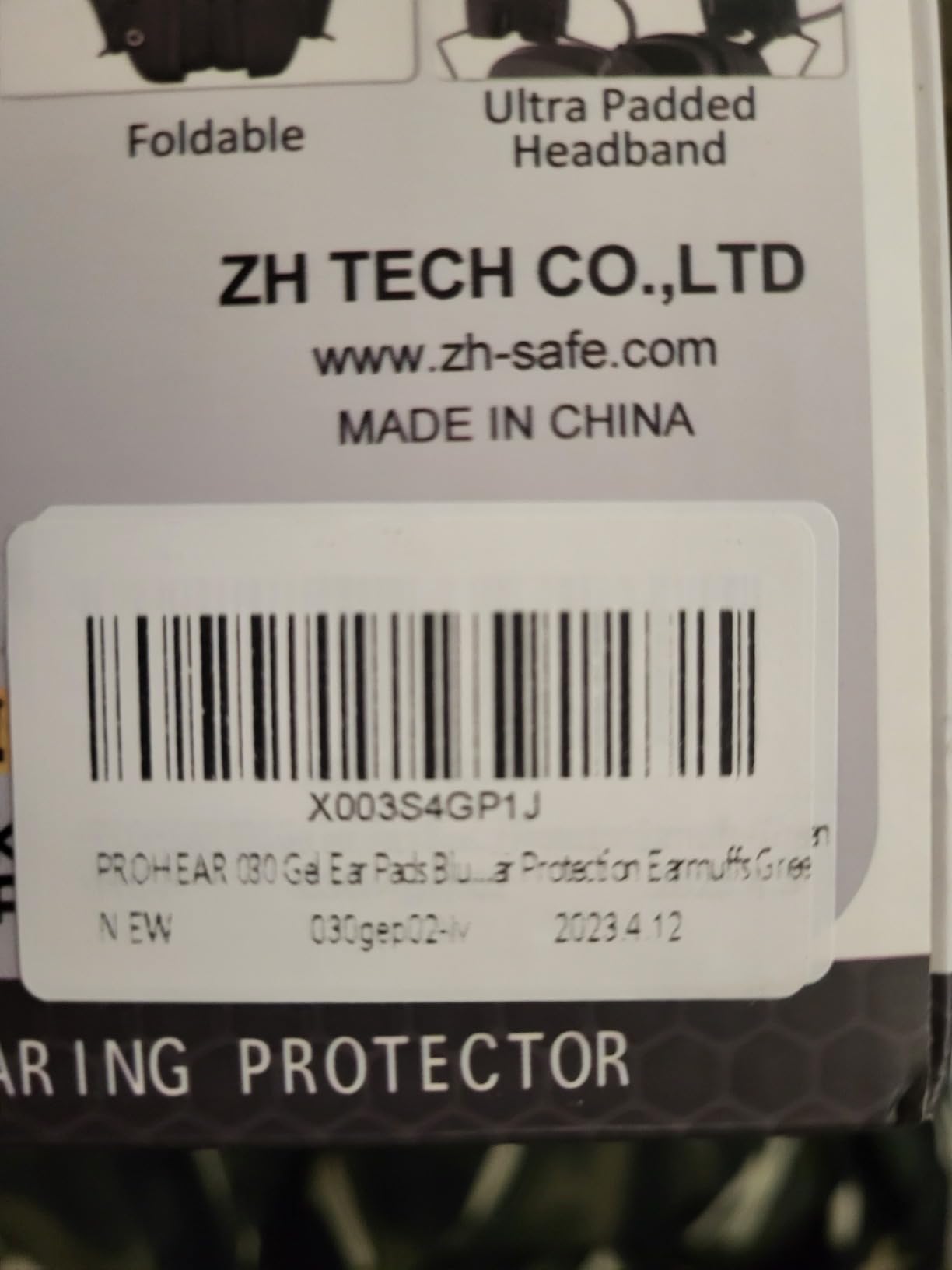 PROHEAR 030 2.0 Bluetooth Rechargeable Shooting Ear Protection, Slim Noise Cancelling Earmuffs, NRR 22dB customer photo 2