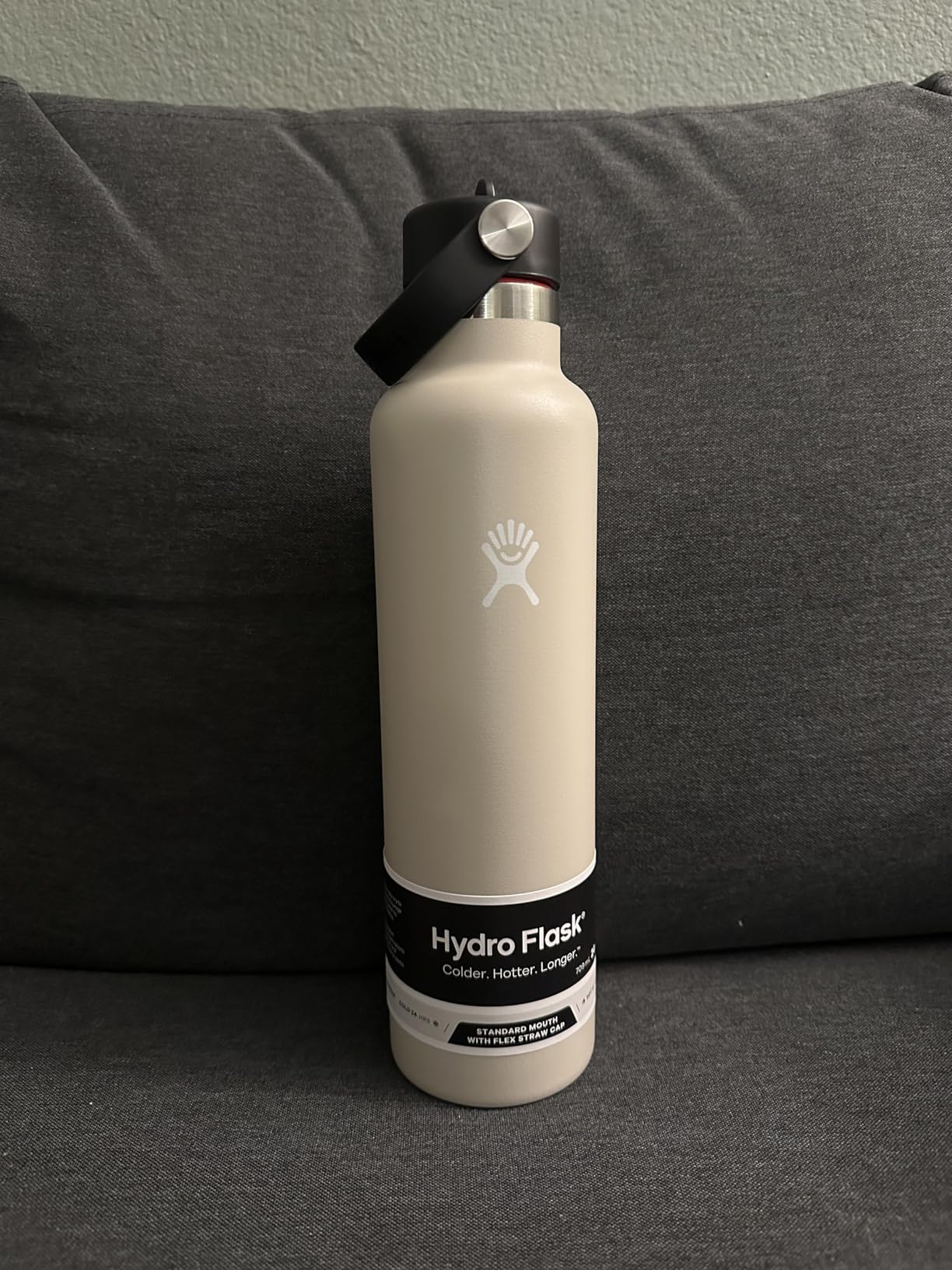 Hydro Flask Water Bottle - Insulated Stainless Steel - Straw Lid, Non Spill, Leakproof 24 Oz Aloe Green customer photo 1
