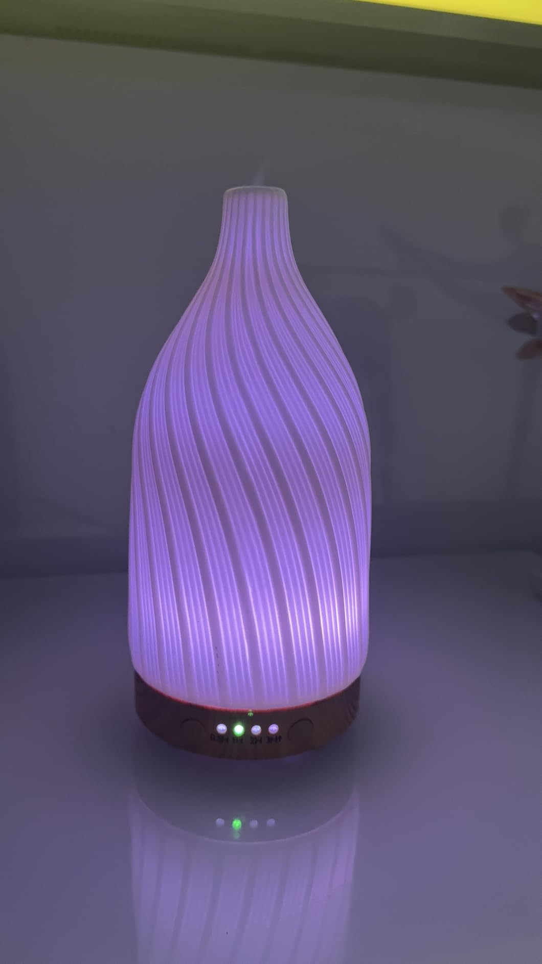 Ceramic Essential Oil Diffuser - 100ml Handcrafted Ultrasonic Aroma Diffuser with 7 LED Colors, Auto Shut-Off When No Water & Quiet Operation - Stone Diffuser for Home, Office & Bedroom customer photo 2