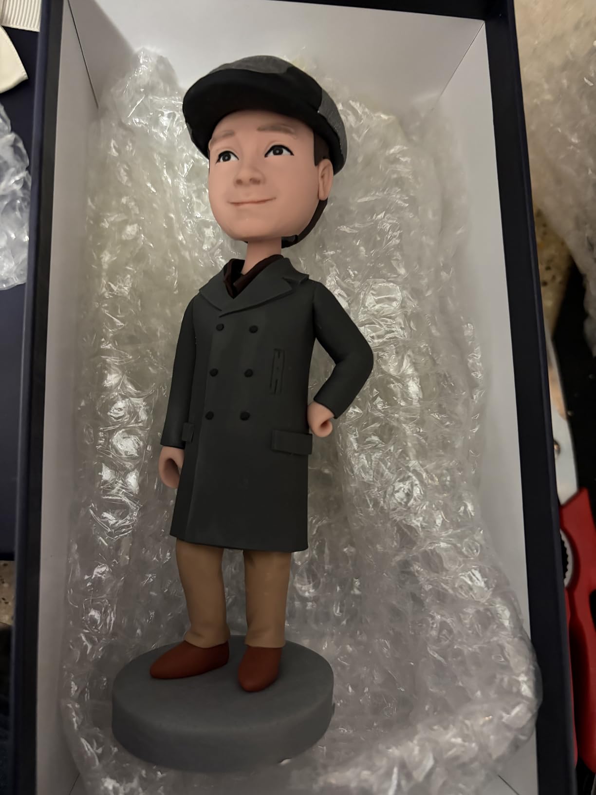 Custom Bobblehead, 6/7/8 inch Personalized Customized Bobbleheads Customization Dolls Figure Handmade Sculpture Gifts Based on Your Photos for Boyfriend, Husband, Friends(A Fisherman) customer photo 1