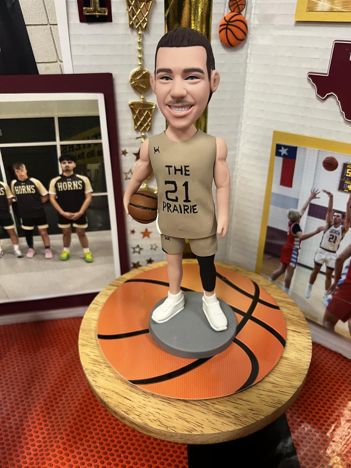 Custom Bobblehead, 6/7/8 inch Personalized Customized Bobbleheads Customization Dolls Figure Handmade Sculpture Gifts Based on Your Photos for Boyfriend, Husband, Friends(A Fisherman) customer photo 2