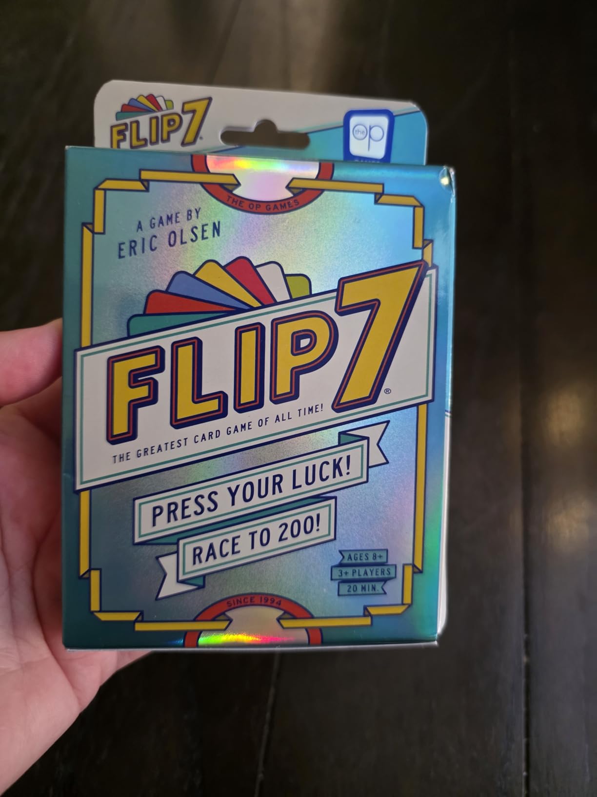 USAOPOLY Flip 7, The Ultimate Blend of Press Your Luck & Strategy, Fast-Paced Addictive Card Game,Quick to Learn & Easy to Teach,Perfect for Game Nights, 3+ Players, Ages 8 & Up, 20 Minutes Play Time customer photo 2