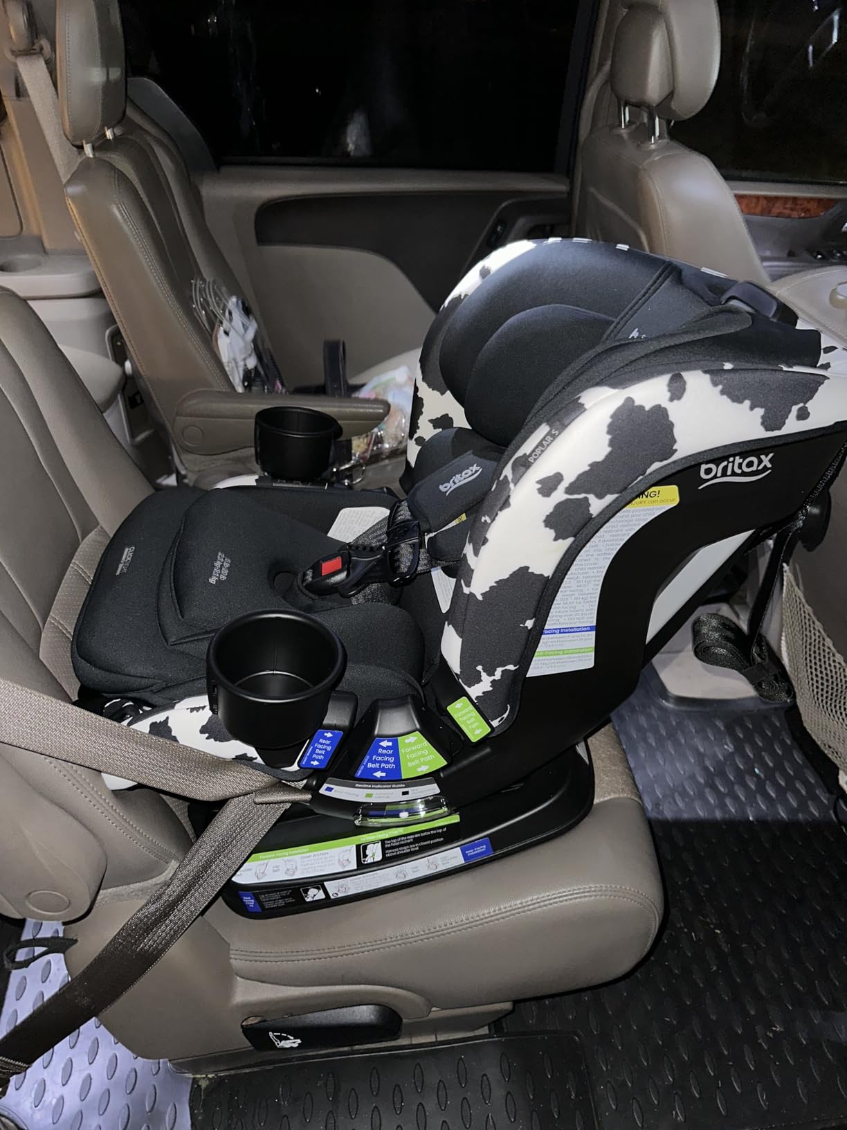 Britax Poplar S Convertible Car Seat, 2-in-1 Car Seat, Slim 17-Inch Design, ClickTight, Cowmooflage customer photo 2