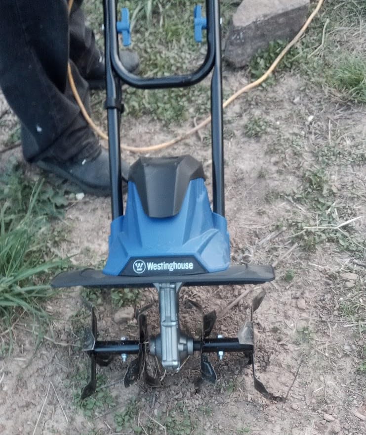 Westinghouse 6-Inch, 2.5 Amp Corded Electric Mini Tiller Cultivator for Gardening, Lightweight, 4 Steel Blades customer photo 2