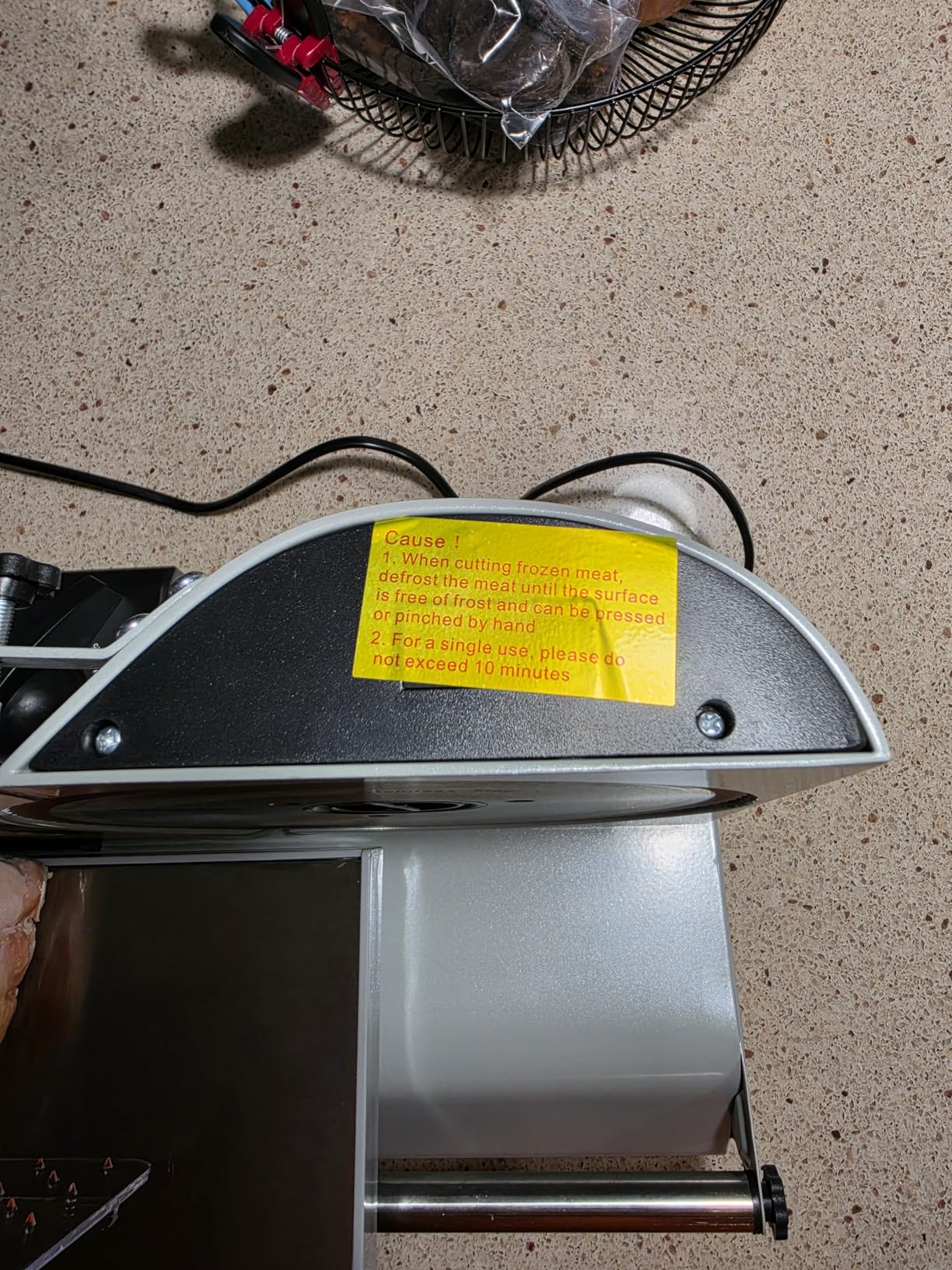 Pterying Meat Slicer Machine for Home - 200W Electric Food Slicer with 2 Removable 7.5