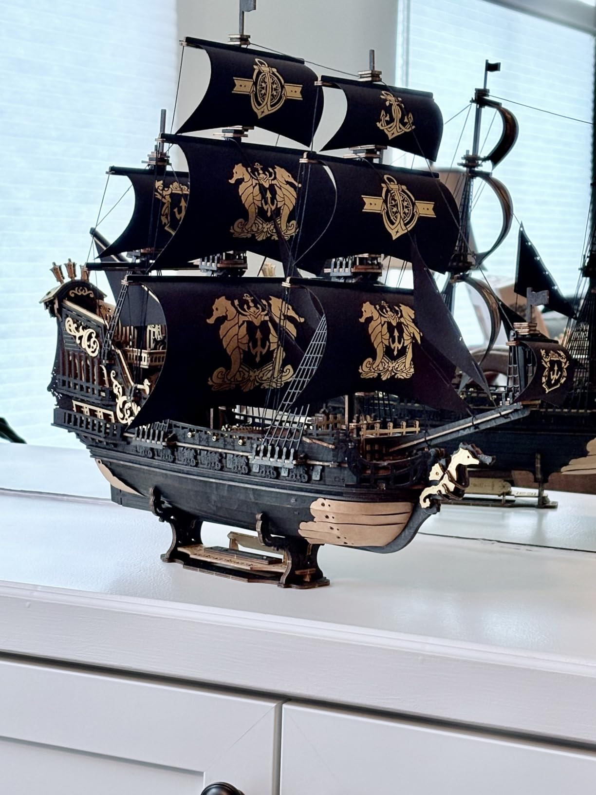 ROKR 3D Wooden Puzzles for Adults,Seahorse Barque Model kit, 603 Piece 3D Puzzles for Adults&Teens,Ideal Gift for Adults customer photo 2