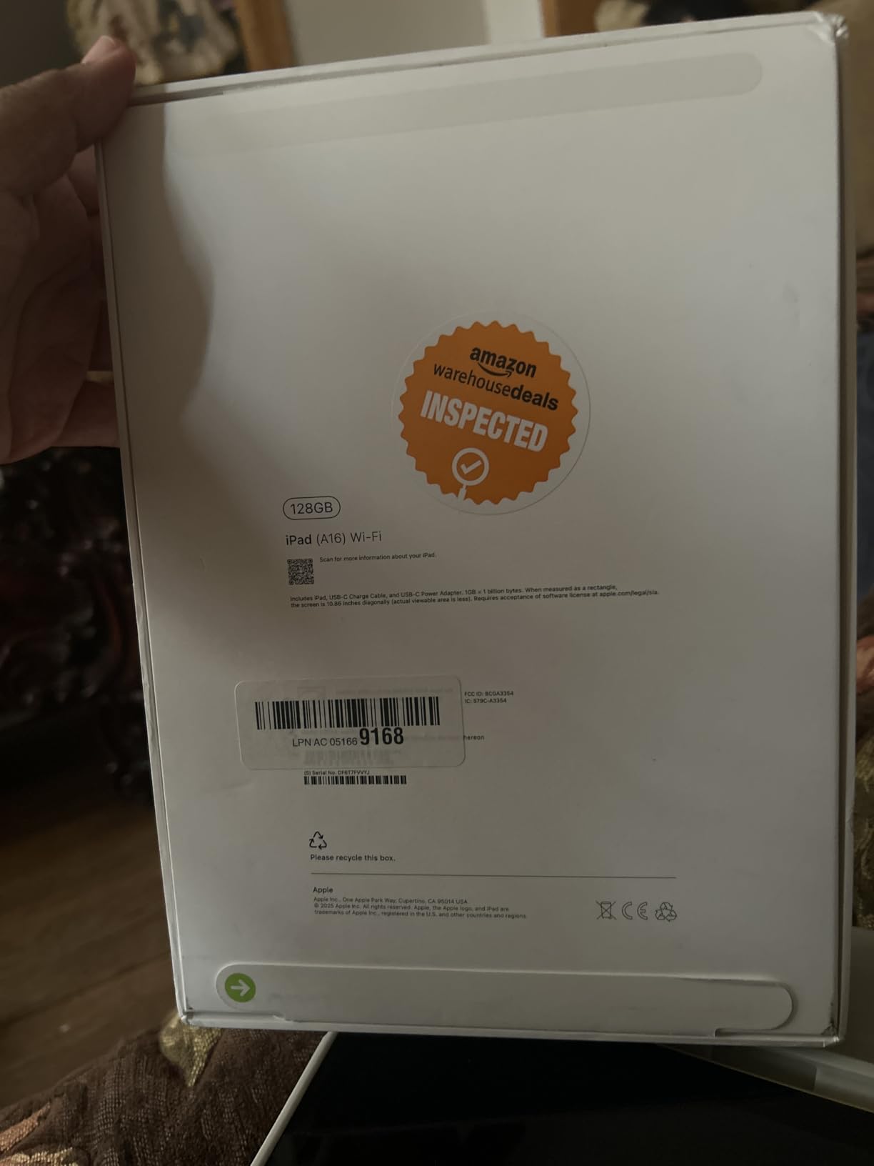 Apple iPad 11-inch: A16 chip, 11-inch Model, Liquid Retina Display, 128GB, Wi-Fi 6, 12MP Front/12MP Back Camera, Touch ID, All-Day Battery Life - Blue customer photo 1