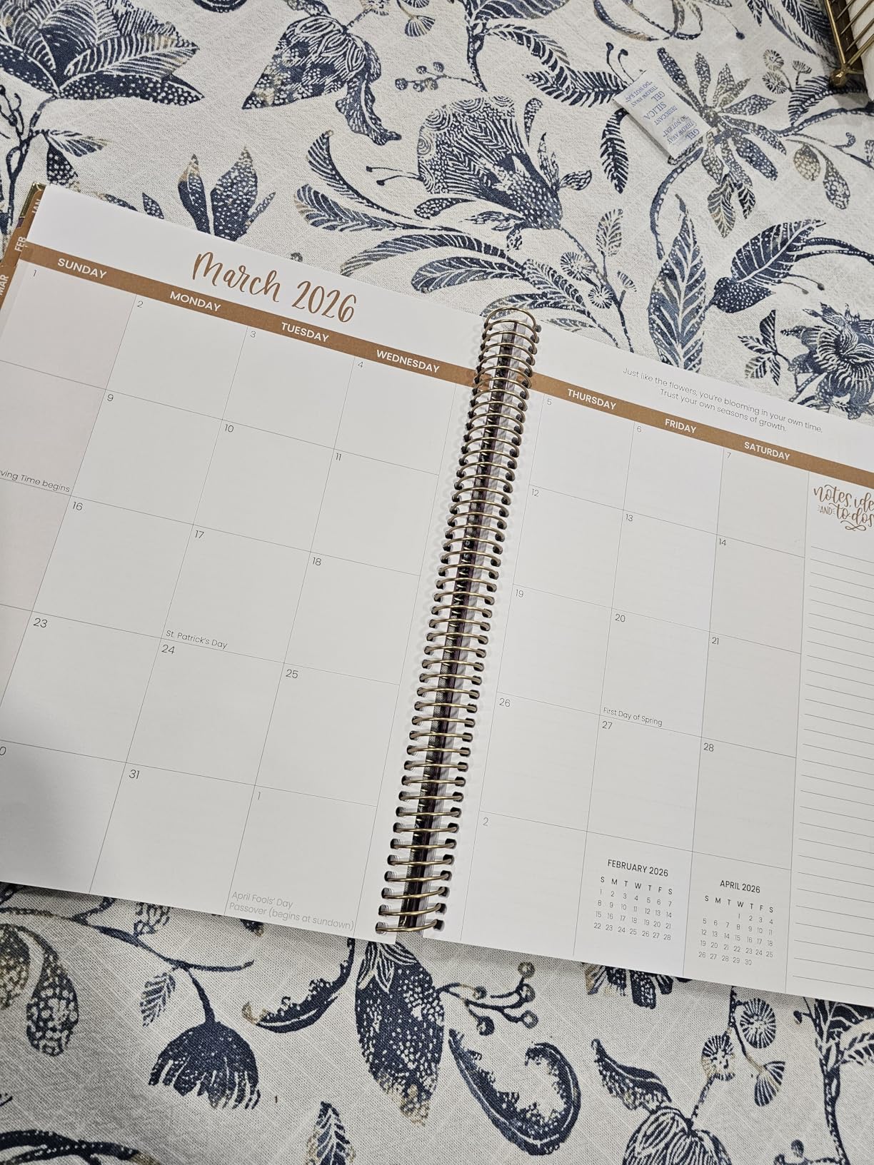 bloom daily planners HARDCOVER 2026 Planner (January to December) - A5 Task Goal Planner for Women - Monthly & Weekly Inspirational Agenda Book - 5.5
