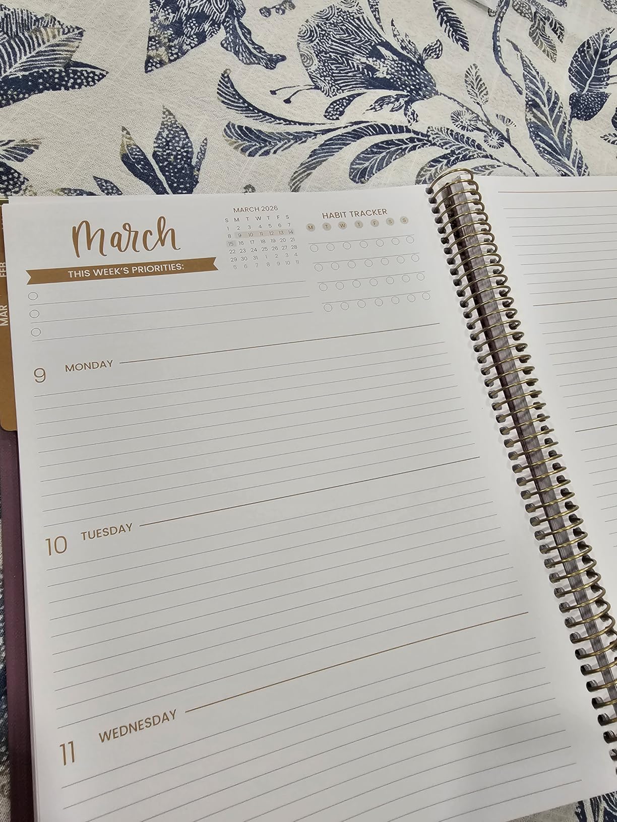 bloom daily planners HARDCOVER 2026 Planner (January to December) - A5 Task Goal Planner for Women - Monthly & Weekly Inspirational Agenda Book - 5.5
