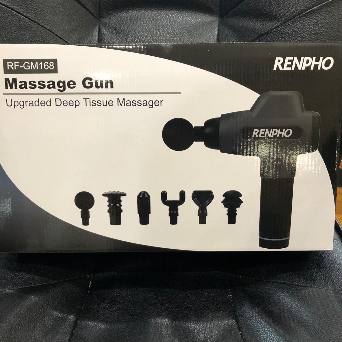 RENPHO Active+ Percussion Massage Gun, 5 Adjustable Speeds for Back, Neck, Muscle Recovery - App Controlled Guided Courses, with Carry Case for Professional Athlete, Gym and Travel customer photo 1