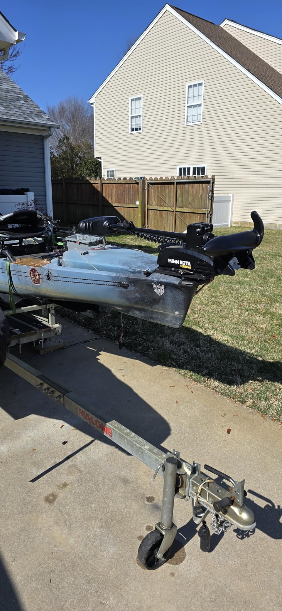 Kayak Terrova Bow-Mount Electric Trolling Motor with GPS - 55 Lb. Thrust, 36 in. Shaft, Freshwater customer photo 1