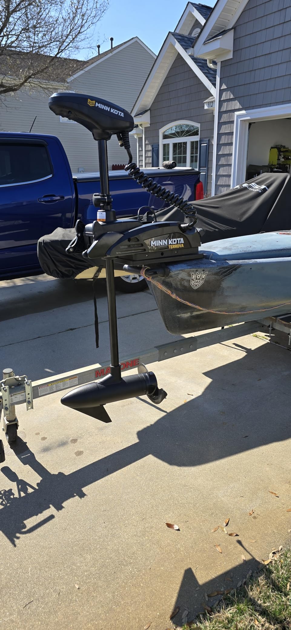 Kayak Terrova Bow-Mount Electric Trolling Motor with GPS - 55 Lb. Thrust, 36 in. Shaft, Freshwater customer photo 2