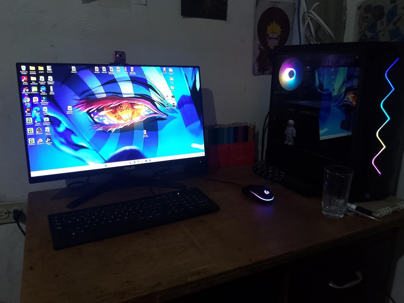 ASUS TUF Gaming 24 inch (23.8 inch viewable) 1080P Monitor (VG249QE5A) - FHD, 144Hz Overclock to 146Hz, IPS, Extreme Low Motion Blur Sync, 1ms, Speakers, Variable Overdrive, DisplayWidget Center, 3yr Warranty customer photo 2