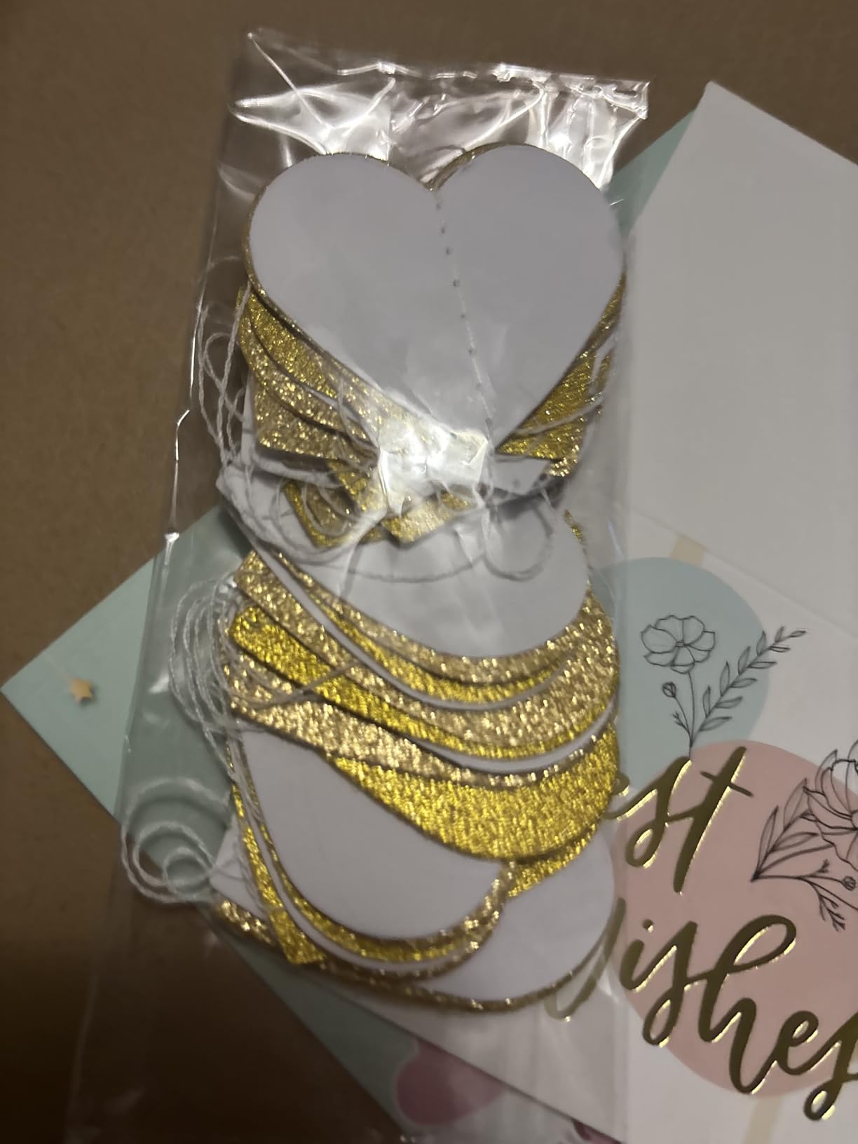 Engagement Party Decorations - Gold Engagement Congratulations Decor, HAPPY ENGAGEMENT Banner, Thickened ECO Ring Balloon Kit with Photo Timeline Banner, Heart Streamers Garlands customer photo 2