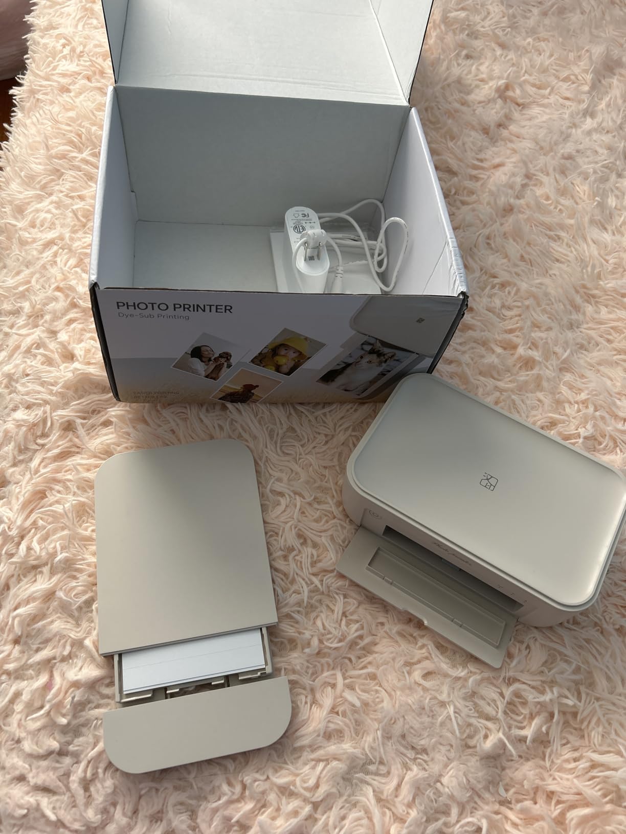 iDPRT 4x6 Photo Printer, CP4100 Instant Photo Printer for iPhone & Android with 108 Sheets & 2 Cartridges, Wireless Portable Picture Printer, 300DPi Thermal Dye Sublimation, Beige customer photo 2
