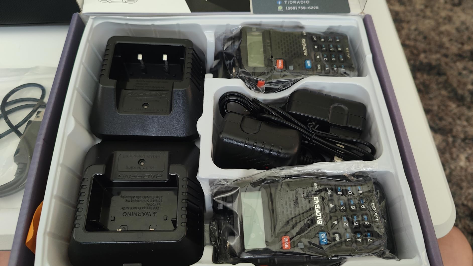 BAOFENG BF-5RH PRO GPS/APRS 10Ｗ Ham Handheld Radio, Multi-Band Long Range Two-Way Radio with 18.89'' Tactical Antenna, Aviation/VHF/UHF/ 1.25m Scanner, NOAA 5RM Walkie Talkies Type-C Charging,2 Pack customer photo 2