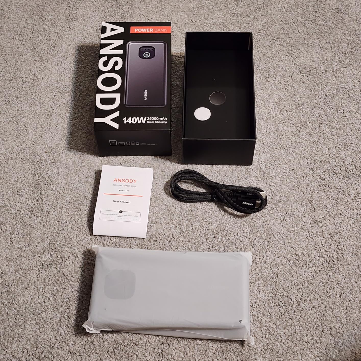 140W Power Bank, 25000mAh Laptop Portable Charger with Smart Digital Display, PD3.1 Fast Charging Battery Pack for MacBook Dell XPS iPad Tablet Steam Deck iPhone 17-12 Series Samsung Switch and More customer photo 2