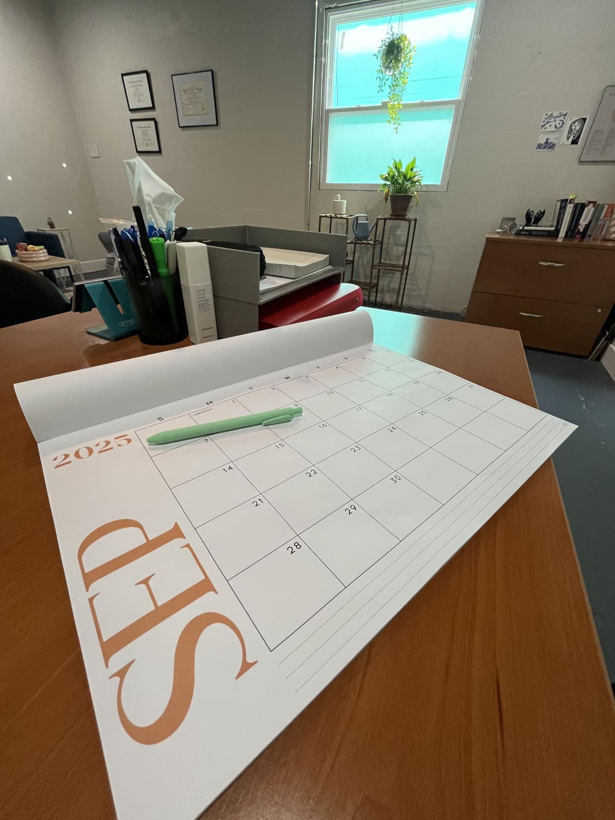 S&O Modern 2026 Large Desk Calendar - Tear-Away Table Calendar through December 2026 - Desktop Blotter - Academic Desk Planner - Desk Pad Large - 11x17in customer photo 1