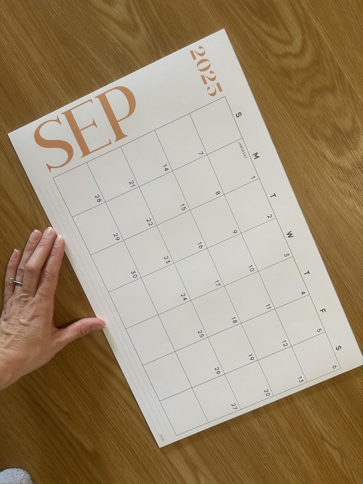 S&O Modern 2026 Large Desk Calendar - Tear-Away Table Calendar through December 2026 - Desktop Blotter - Academic Desk Planner - Desk Pad Large - 11x17in customer photo 2