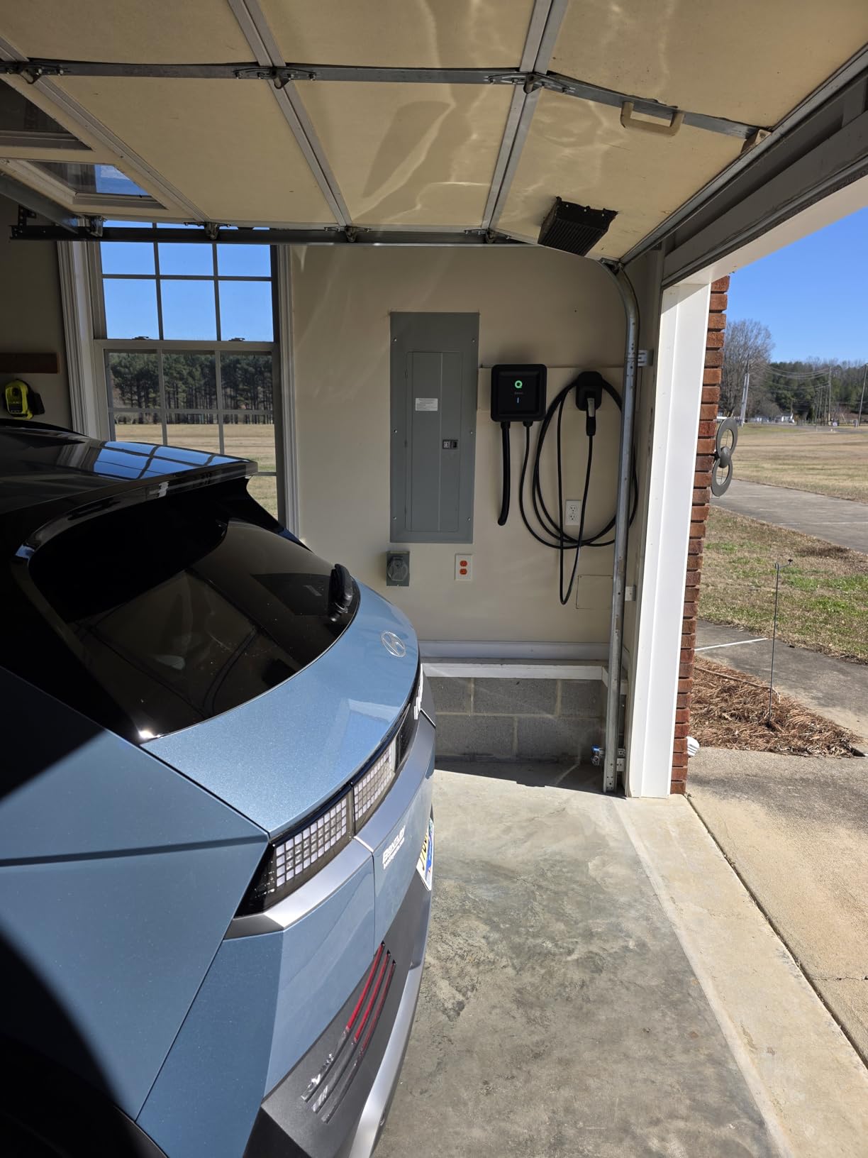 EVIQO NACS Charger for Tesla 40 Amp Plug-in Level 2 EV Charger w NEMA 14-50 Plug, Wall EV Charger Level 2, 25ft Cable, WiFi (2.4 GHz) Smart App - Weatherproof, Outdoor (IP66, NEMA 4) UL, ETL Certified customer photo 1