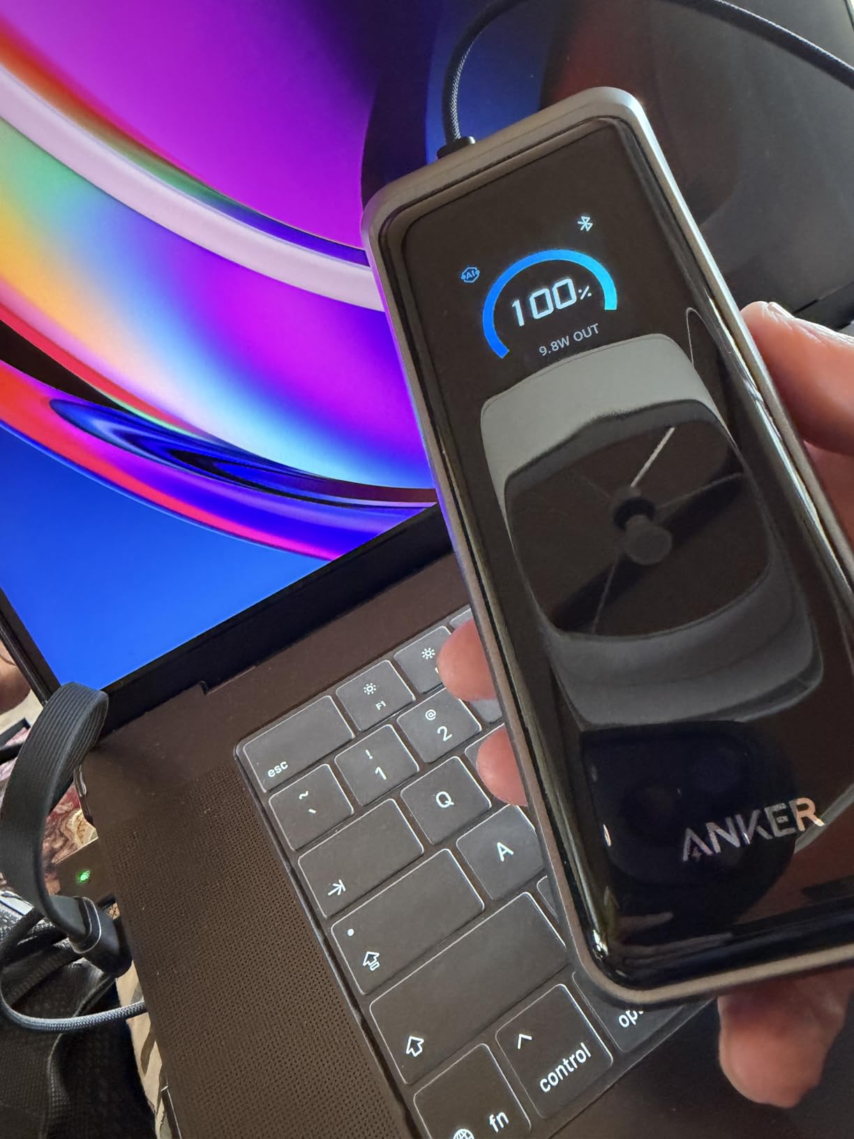Anker Prime Power Bank, 26,250mAh 3-Port Portable Charger with 300W Max Output, Two-Way Charging, TSA-Approved, App Control, for MacBook, iPhone 17/16 Series, and More (Base Not Included) customer photo 1
