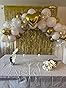 Engagement Party Decorations Set, Gold and White Balloon, MR & MRS Balloons with Foil Backdrop, Cake Toppers and Banners,Sash customer photo 1