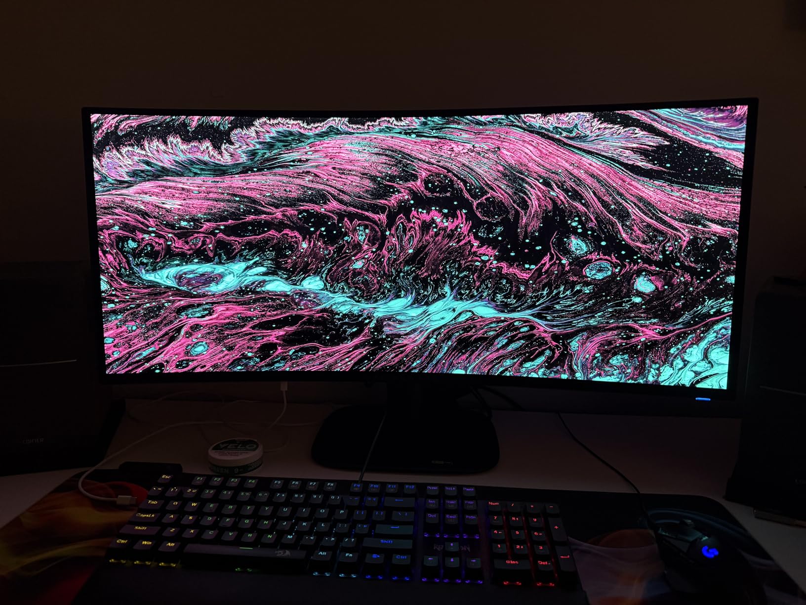 Alienware 34 240Hz QD-OLED Curved Gaming Monitor - AW3425DW - 34.2-inch WQHD (3440 x 1440) 0.03ms Display, 1800R Curve, AMD FreeSync Premium Pro, VESA AdaptiveSync customer photo 1
