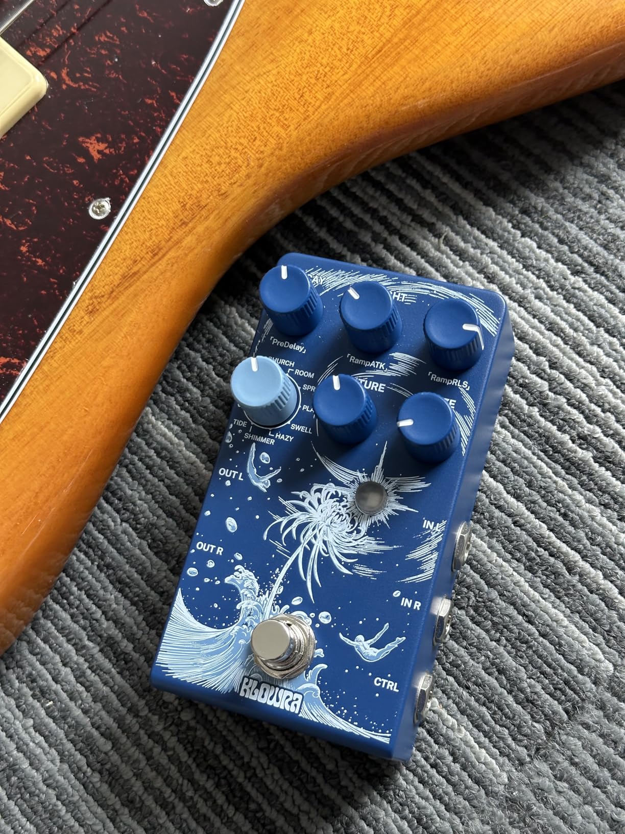 Everlast Delay Guitar Pedal for Electric Guitar - Ramp, 9 Stereo Delay Types, Tap Tempo, True Bypass, Analog Dry Through customer photo 1