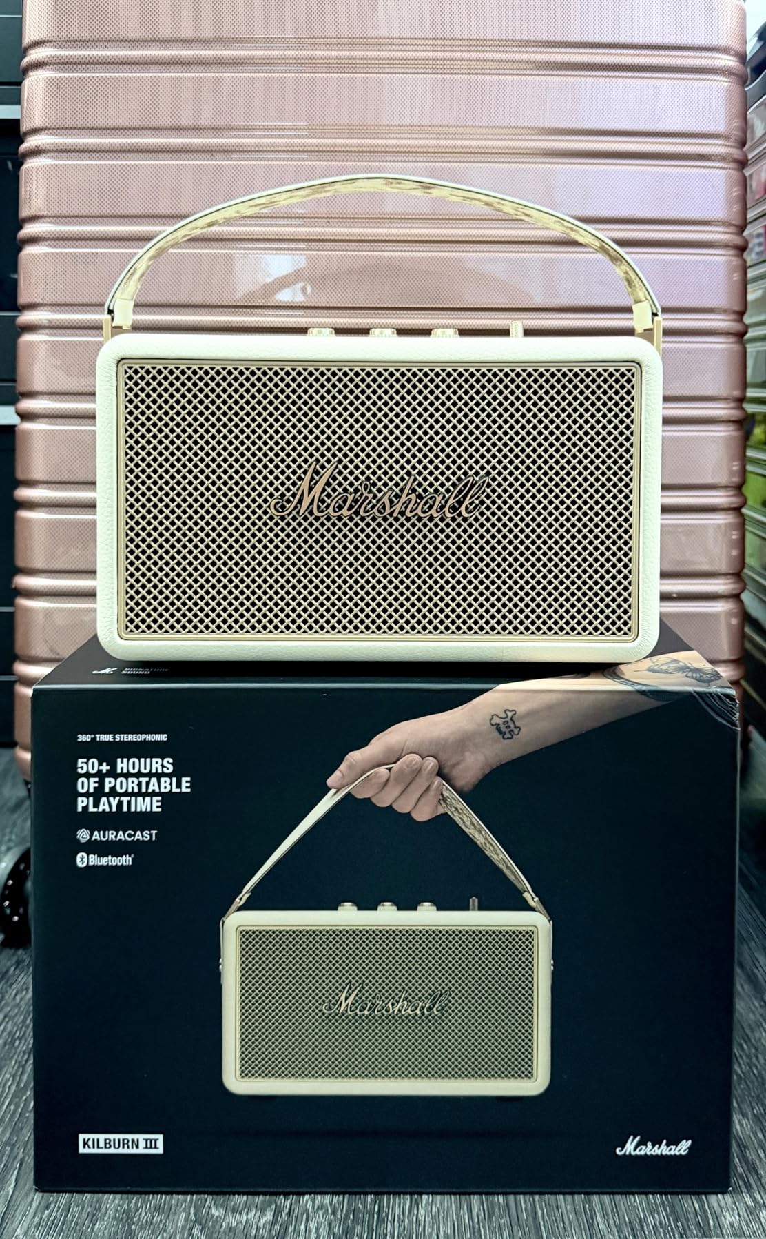 Marshall Kilburn III Portable Bluetooth Speaker - Black & Brass customer photo 1