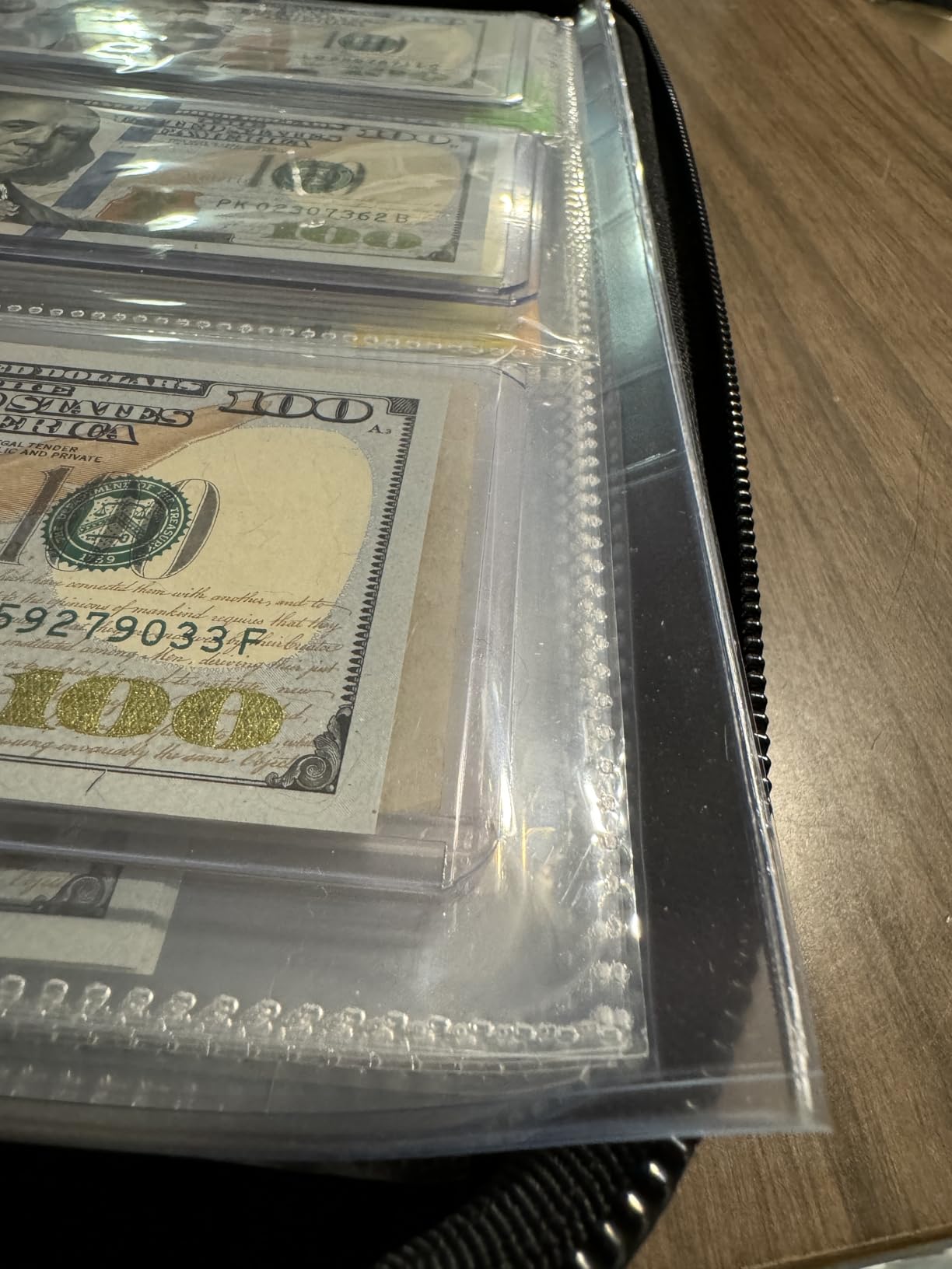 Coin Collection Album with Lock, 350 Pockets Fireproof Hard Coin Collection Book & 36 Sleeves Currency Collection Binder Storage for up to 45mm Coins customer photo 2