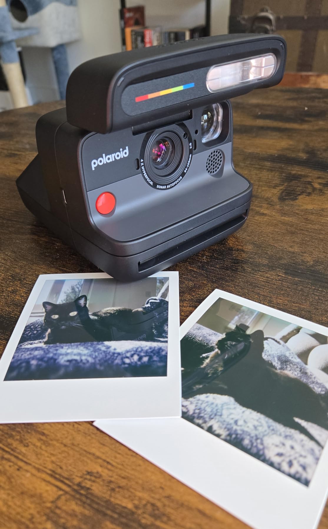 Polaroid Flip Instant Camera + Color Film Bundle (16 Photos Included) - Black (6565) - Hyperfocal 4-Lens System, Sonar autofocus, and Scene Analysis with Bluetooth Companion App customer photo 2