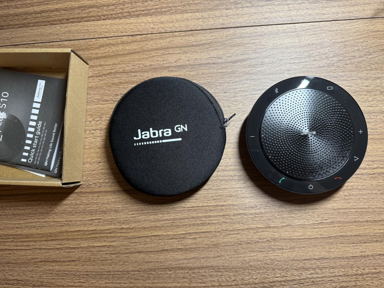 Jabra Speak 510 (2025 Edition) Portable, USB or Wireless Bluetooth Speaker for Meetings and Calls with Crystal-Clear Sound, Works with All Meeting Platforms - Microsoft Teams, Google Meet, Zoom customer photo 1