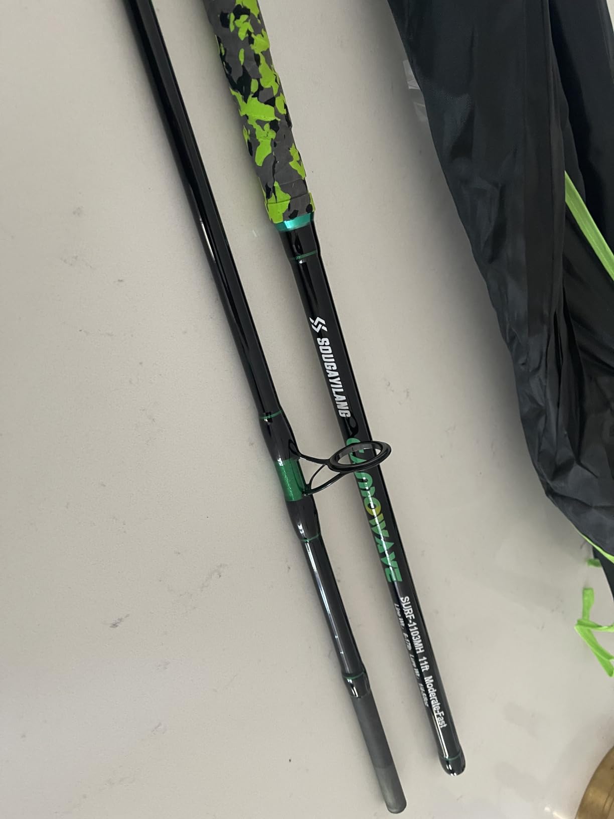 Sougayilang Surf Spinning Fishing Rod Carbon Travel Surf Rod M/MH 3 Piece Spinning Fishing Rod 9'/10'/11'/12' customer photo 1