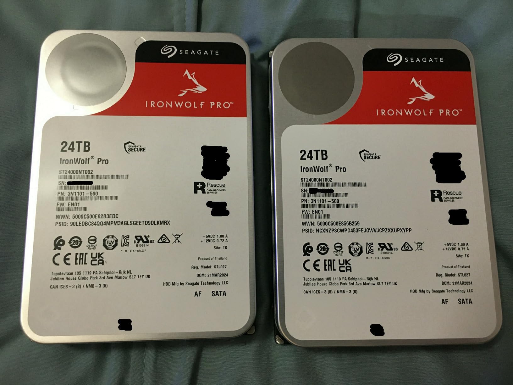 Seagate IronWolf Pro 28TB Enterprise NAS Internal HDD Hard Drive - CMR 3.5 Inch SATA 6Gb/s 7200 RPM 512MB Cache for RAID Network Attached Storage customer photo 2