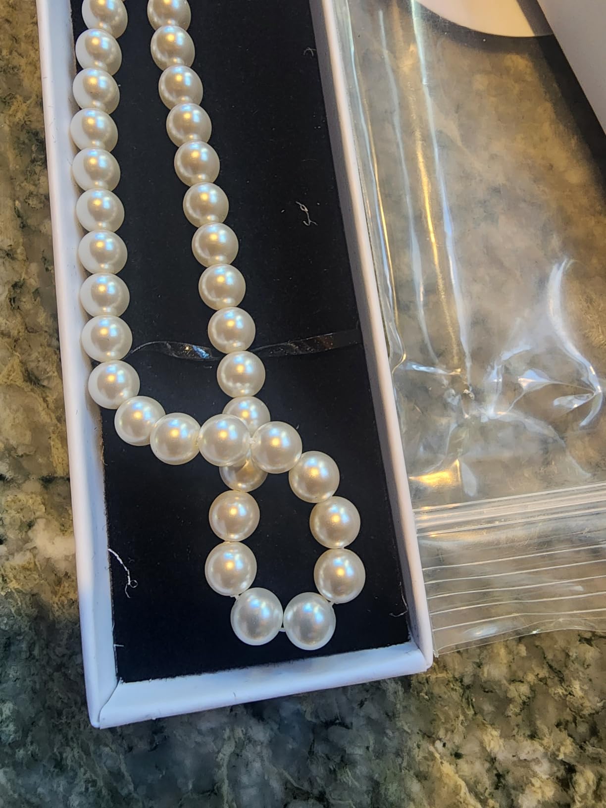 Pearl Necklaces for Women - Real Gold Plated Dainty Pearl Necklace Daisy Round Drop Pearl Choker Necklace Layered Gold Necklace for Women Teen Girls Bridesmaid Wedding Birthday Gifts customer photo 2