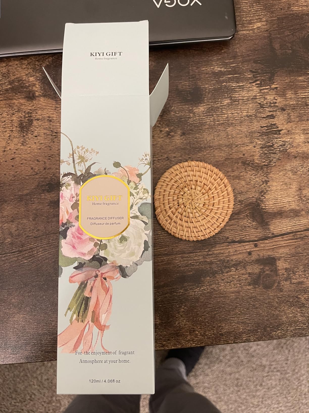 Reed Diffuser Set,4.06 oz Scented Diffuser with 6 Sticks,Home Fragrance,Reed Diffuser for Bathroom Shelf Decor (Jasmine Rose) customer photo 1