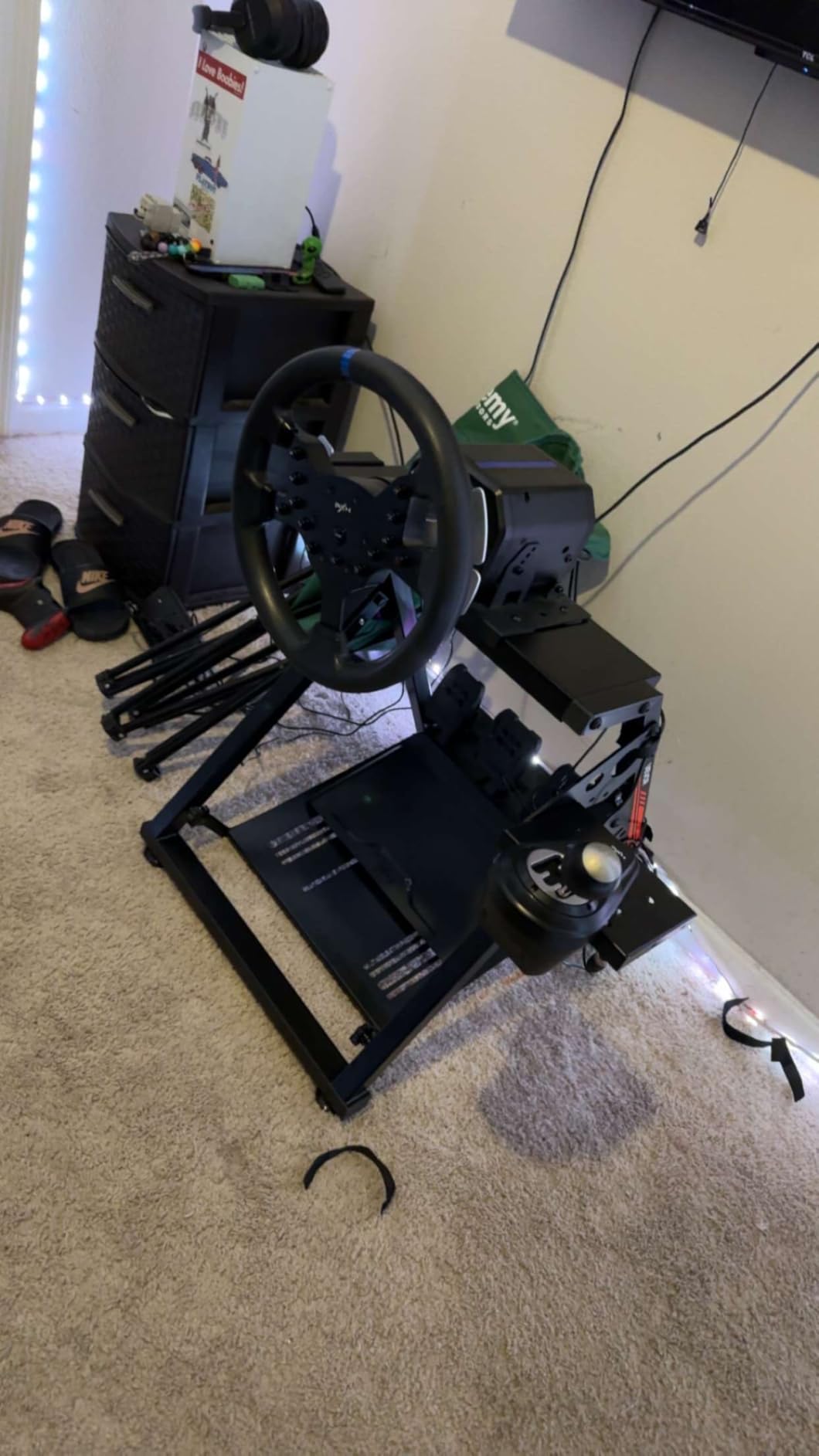 VEVOR Racing Wheel Stand, Adjustable & Foldable Simulator Stand for Logitech G923 G920 G29 G27, Thrustmaster T300RS TX F458 T500RS T3PA-PRO(F1/GT) Gaming Cockpit,Pedals Simulator NOT Included,Compact customer photo 2