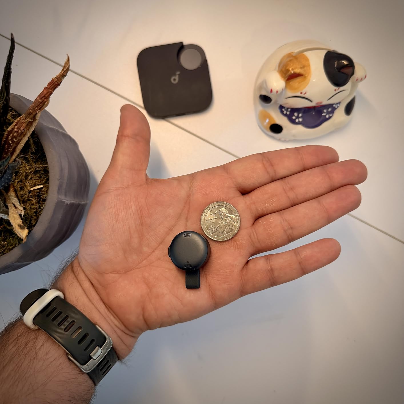 soundcore Work by Anker, Coin-Sized AI Voice Recorder, AI Note Taker for Meetings & Lectures, AI Transcription, AI Gadget, 6-Month Pro at No Charge, Cross-Meeting Summary, MFi Certified customer photo 2
